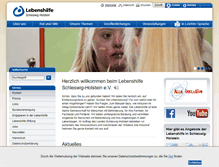 Tablet Screenshot of lebenshilfe-sh.de